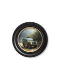 Country Track Defender Green - Oxford Round Frame - Blythe Living