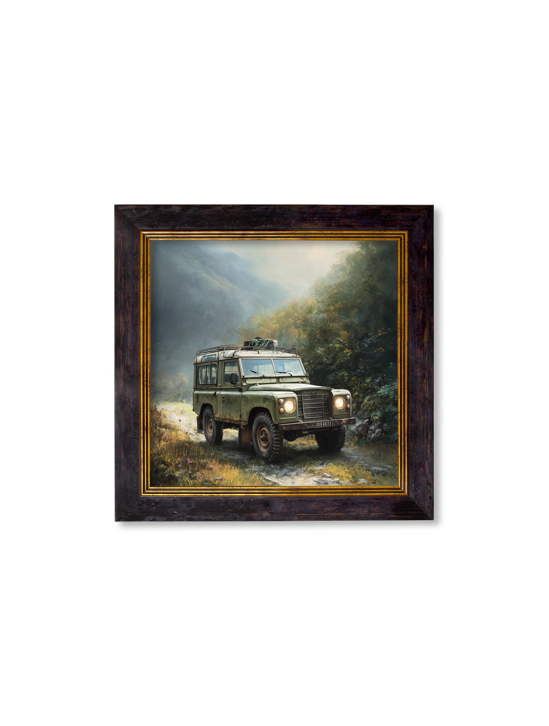Country Track Defender Green - Oxford Square Frame - Blythe Living