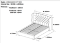 Online Buy Ambassador Grey Bed Frame Upholstered Bed - Blythe Living