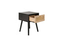 Online Buy Croxley 1 Drawer Rattan Bedside Black

