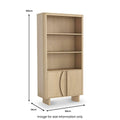 Online Cara Oak Large Storage Bookcase