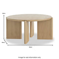 Online Cara Oak Round Coffee Table