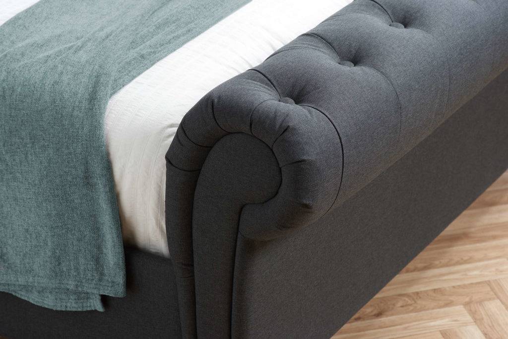 Online Castello Bed Charcoal