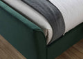 Online Clover Fabric Bed Green