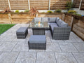 Online Georgia Firepit Corner Mixed Grey