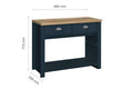 Online Highgate 2 Drawer Navy Blue Console Table  for Sale