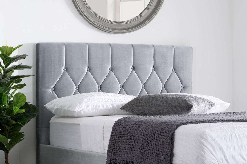 Online Loxley Ottoman Bed Grey