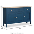 Online Marlow Navy Large Sideboard