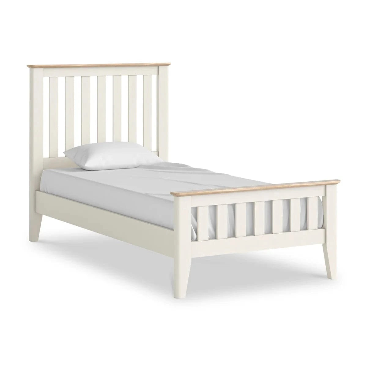 Online Marlow White Slatted Bed
