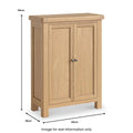 Online Normandy Oak 4 Shelf Shoe Storage Cupboard for Sale