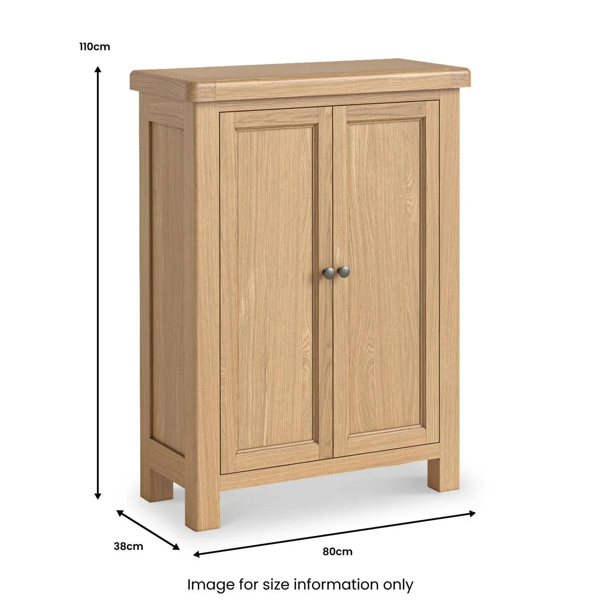 Online Normandy Oak 4 Shelf Shoe Storage Cupboard for Sale