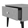 Online Pixel 1 Drawer Bedside Cabinet with Legs in Dusk Grey for Sale