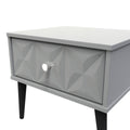 Online Pixel 1 Drawer Bedside Cabinet with Legs in Shadow Matt Colour for Sale 