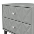 Online Pixel 2 Drawer Bedside Cabinet in Dusk Grey Colour for Sale