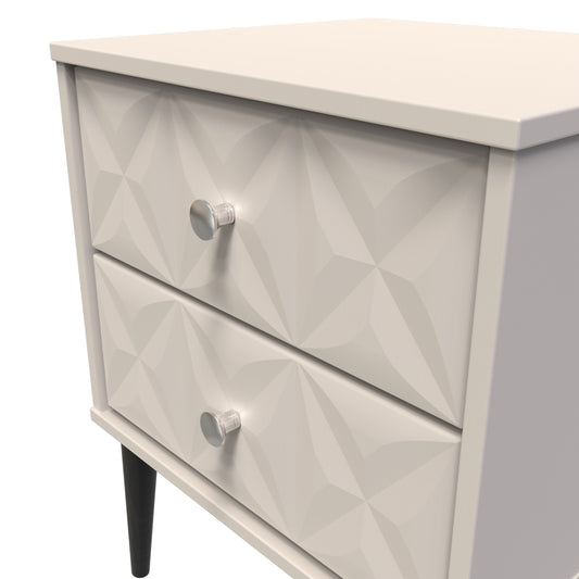 Online Pixel 2 Drawer Bedside Cabinet in Kashmir Matt Colour for Sale