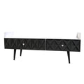 Online Pixel 2 Drawer Coffee Table in Deep Black and White Matt for Sale