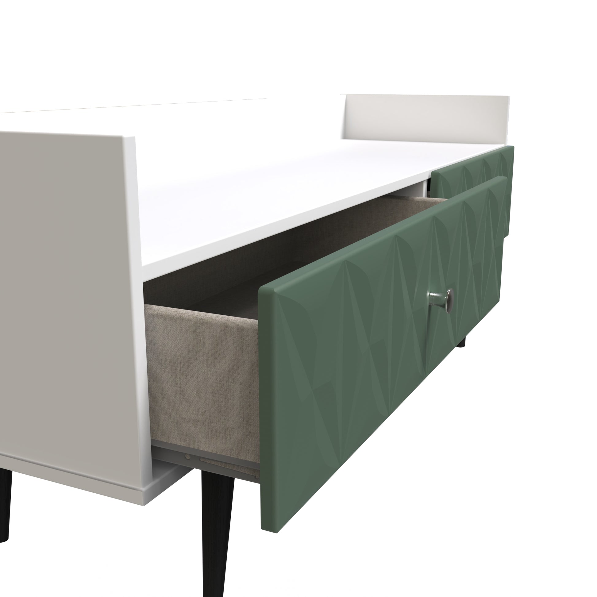 Online Pixel 2 Drawer Coffee Table in Labrador and White Matt