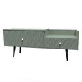 Online Pixel 2 Drawer TV Console Unit in Reed Green Colour for Sale