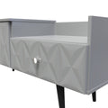 Online Pixel 2 Drawer TV Console Unit in Shadow Matt Colour for Sale