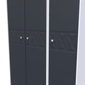 Online Pixel 3 Door Wardrobe in Indigo Blue and White Matt for Sale