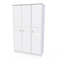 Online Pixel 3 Door Wardrobe in White Matt 