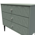 Online Pixel 3 Drawer Chest in Reed Green Colour for Sale 
