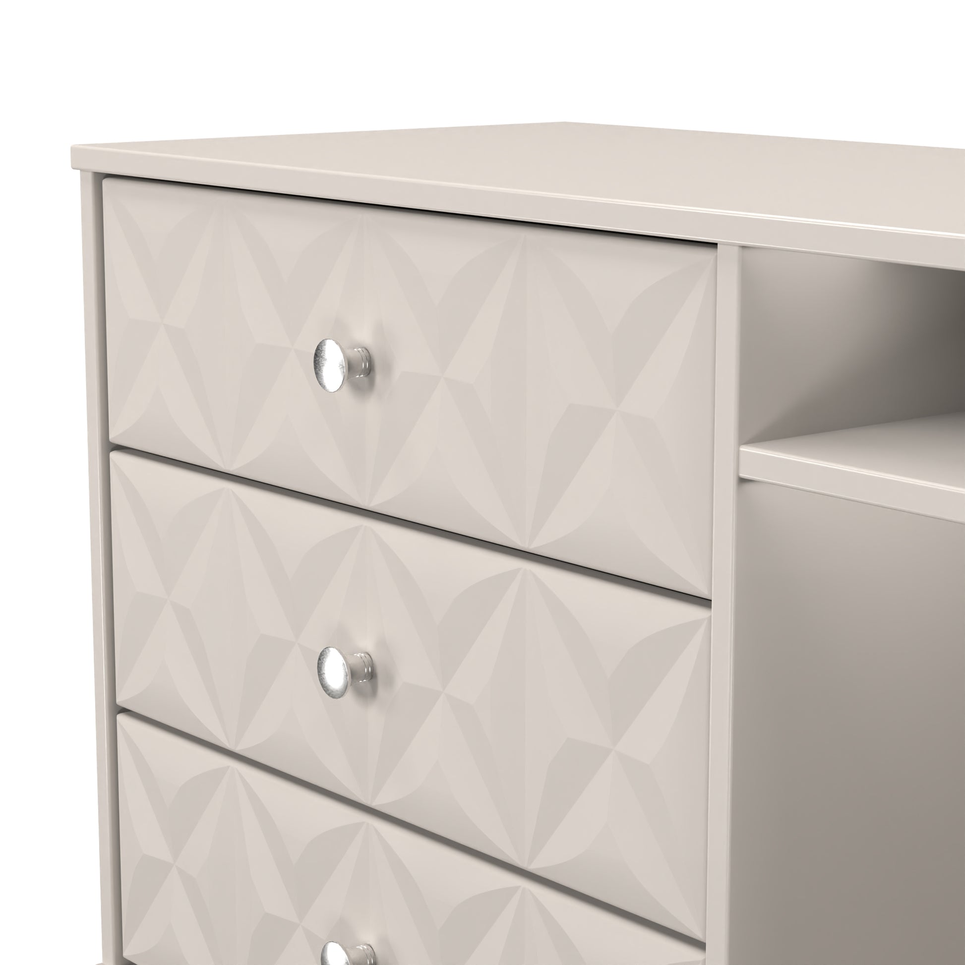 Online Pixel 3 Drawer TV Unit in Kashmir Matt Colour