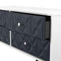 Online Pixel 4 Drawer Bed Box in Indigo Blue and White Matt for Sale