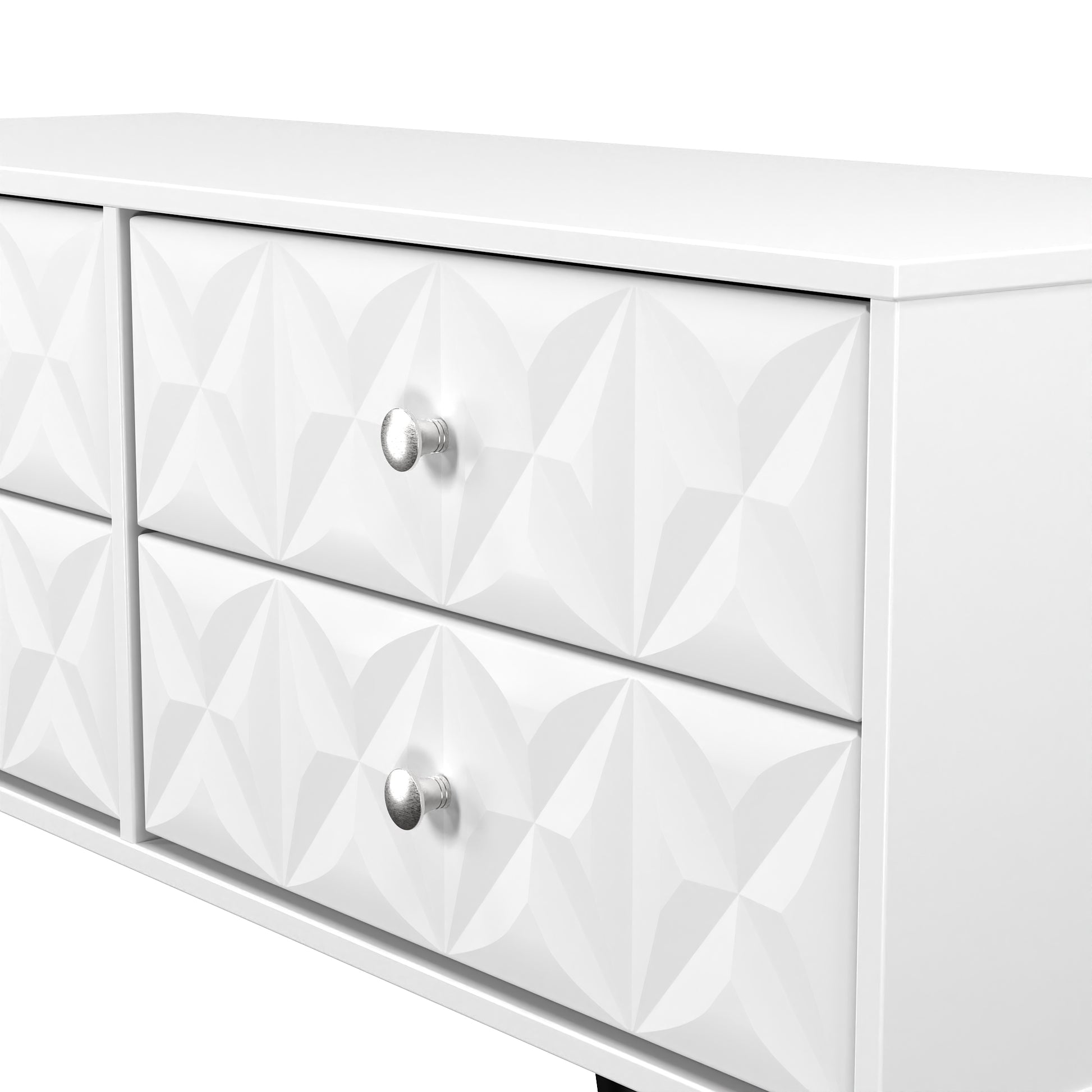Online Pixel 4 Drawer Bed Box in White Matt Colour for Sale