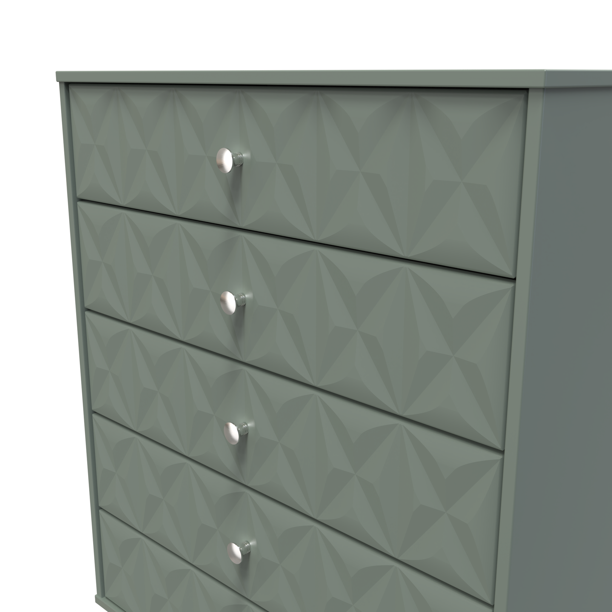 Online Pixel 5 Drawer Chest in Reed Green for Sale