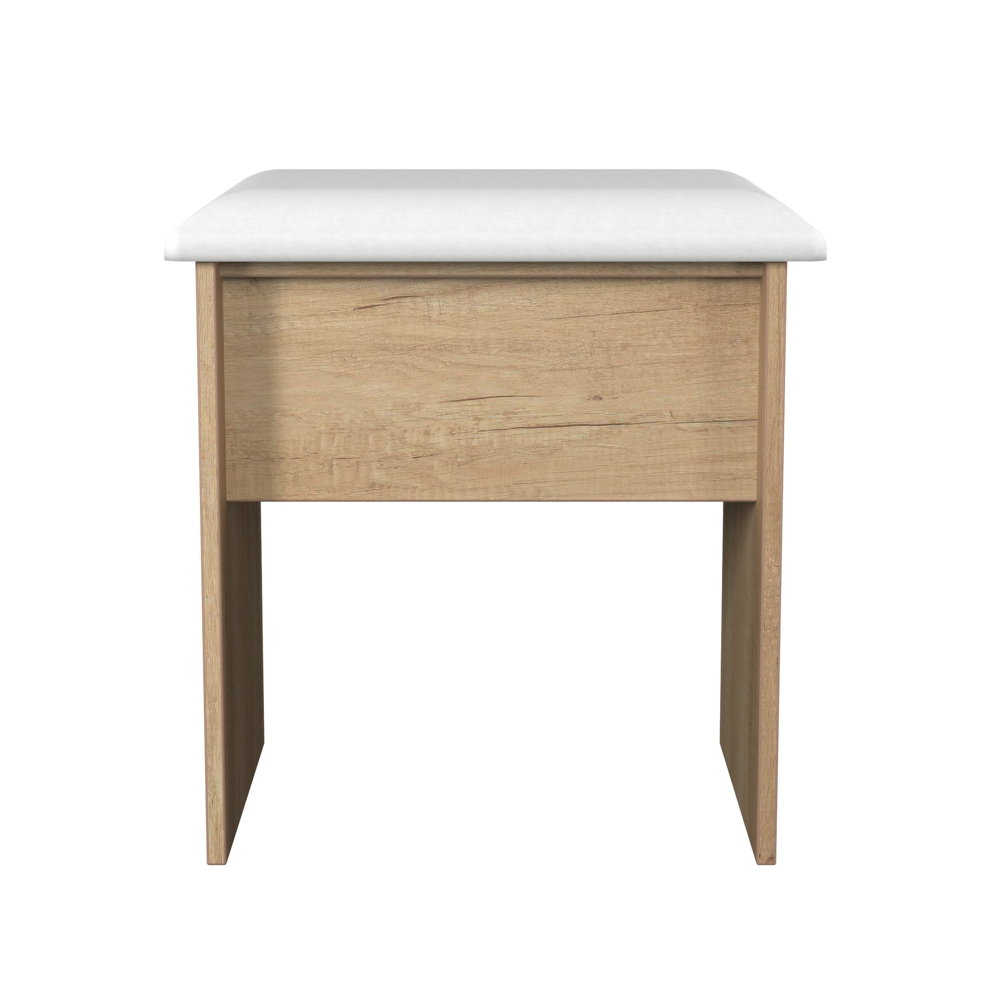 Online Pixel Padded Dressing Stool in Nebraska Oak 
