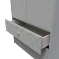 Online Pixel Tall 2 Drawer Wardrobe in Shadow Matt for Sale
