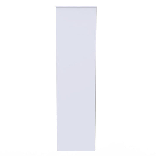Online Pixel Tall Plain Wardrobe in Deep Black & White Matt
