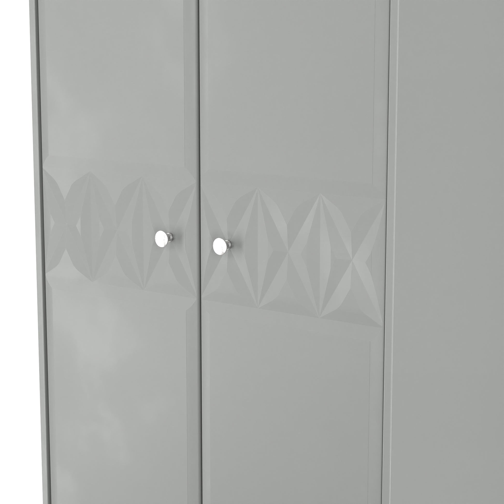 Online Pixel Tall Plain Wardrobe in Dusk Grey Colour for Sale