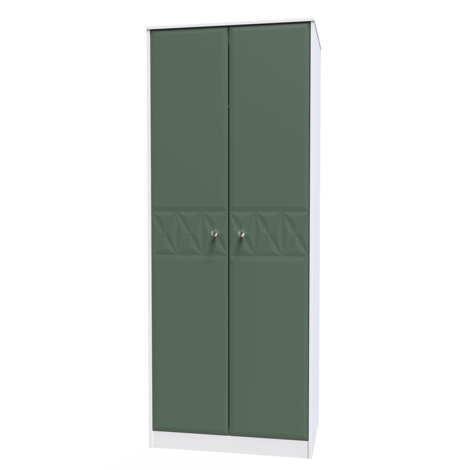 Online Pixel Tall Plain Wardrobe in Labrador and White Matt for Sale