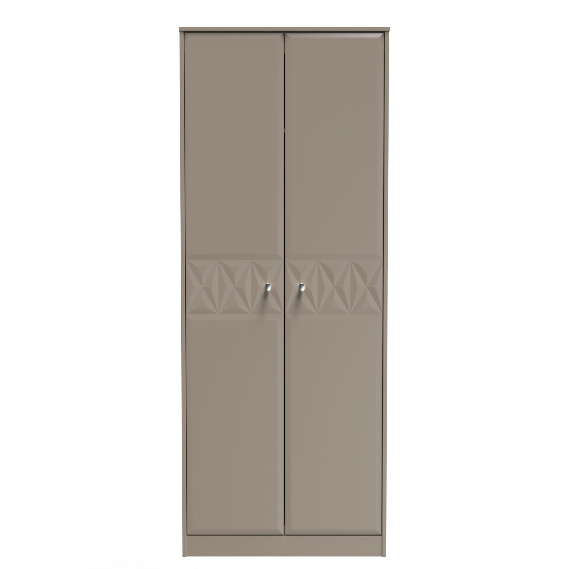 Online Pixel Tall Plain Wardrobe in Mushroom Matt Colour