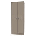 Online Pixel Tall Plain Wardrobe in Mushroom Matt for Sale