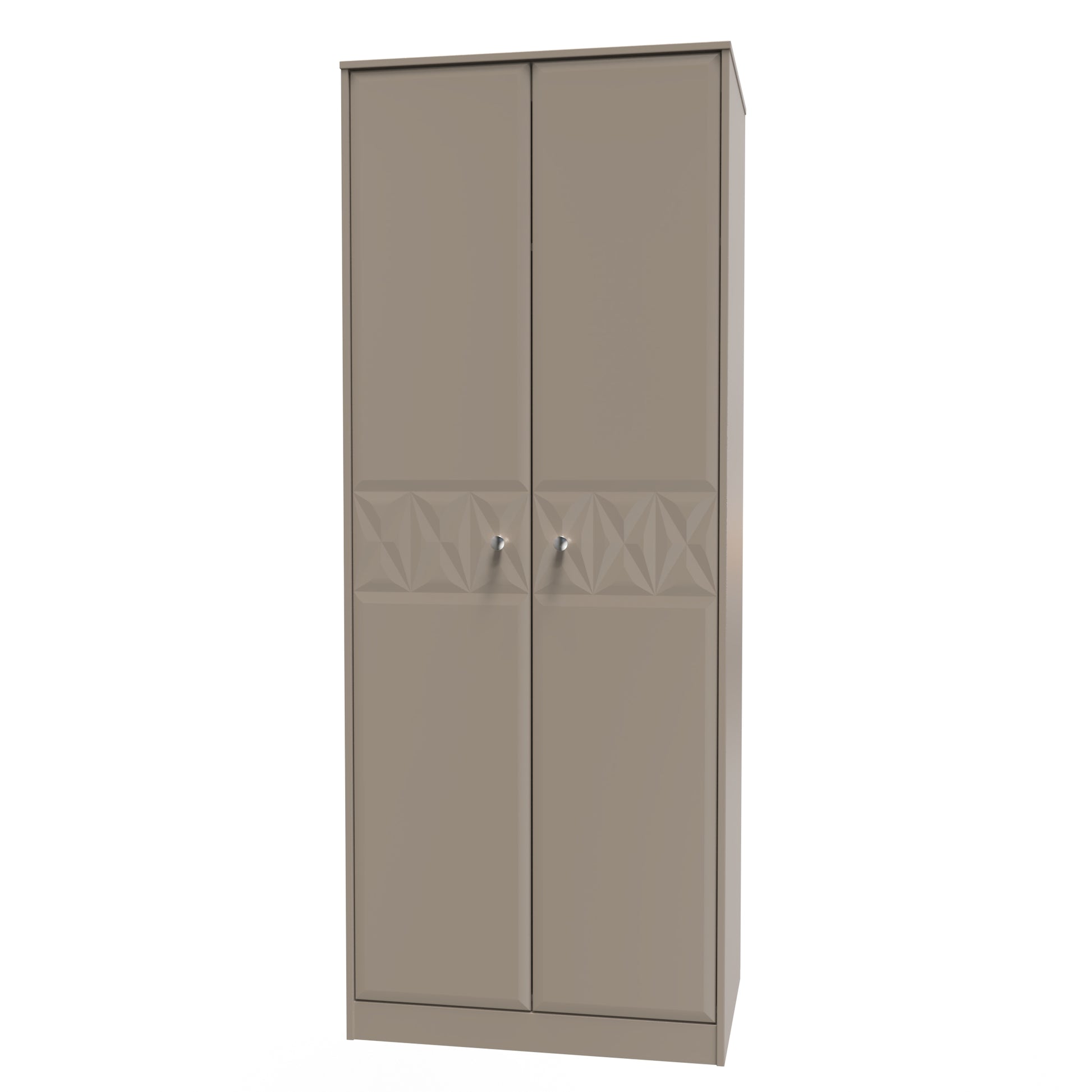 Online Pixel Tall Plain Wardrobe in Mushroom Matt for Sale