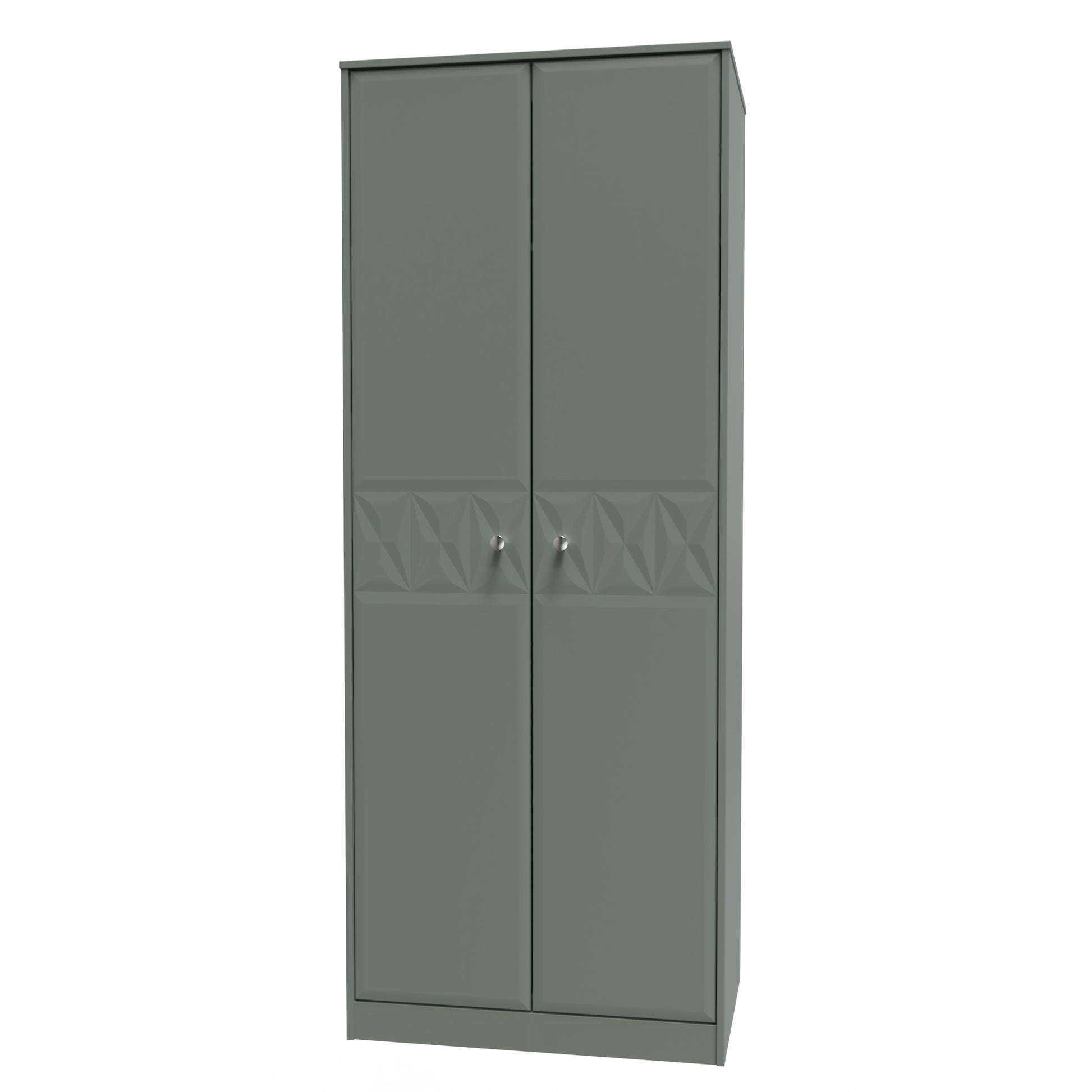 Online Pixel Tall Plain Wardrobe in Reed Green for Sale 