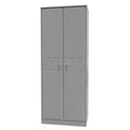 Online Pixel Tall Plain Wardrobe in Shadow Matt for Sale