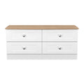 Online Sussex 4 Drawer Bed Box in White Ash & Bardolino Oak for Sale