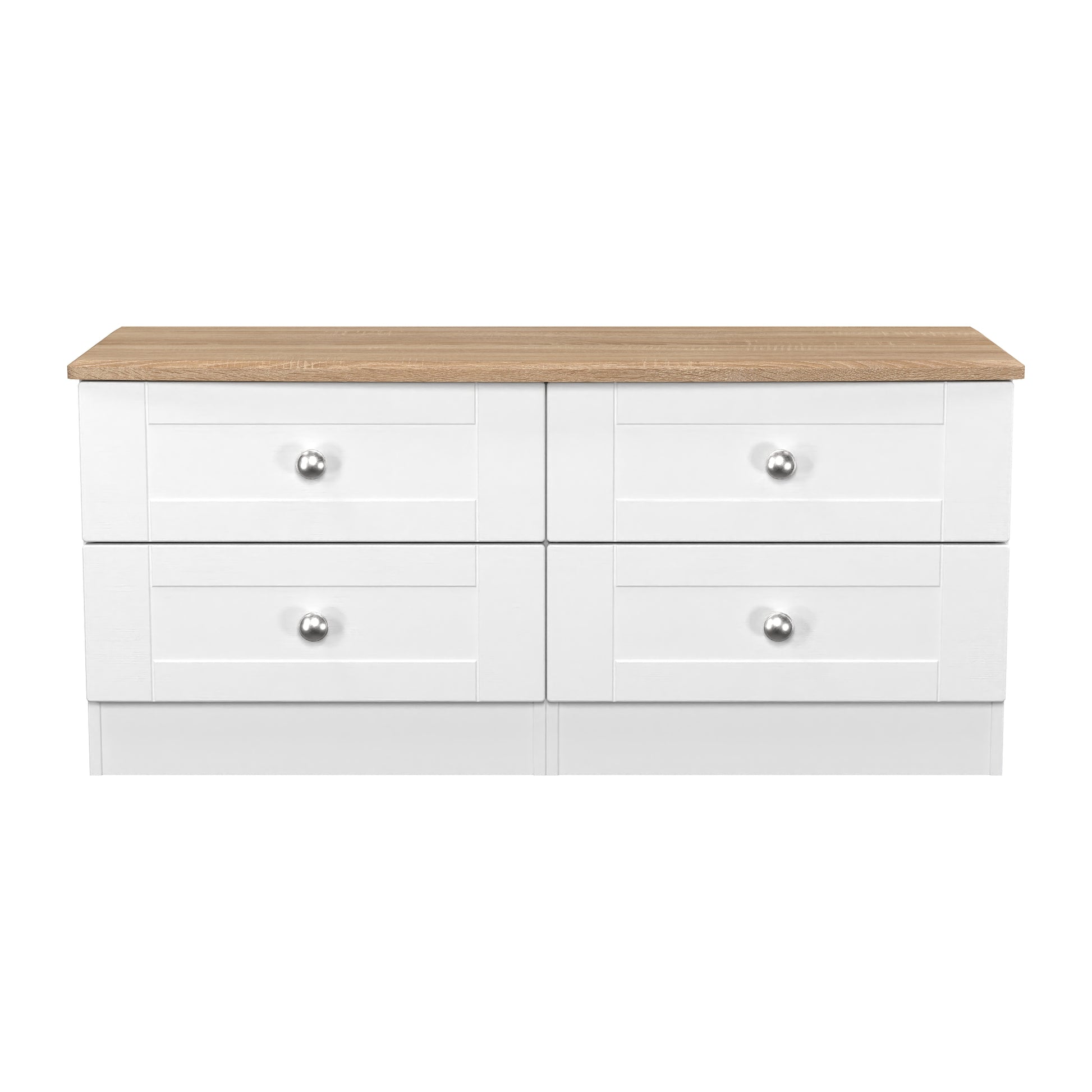 Online Sussex 4 Drawer Bed Box in White Ash & Bardolino Oak for Sale