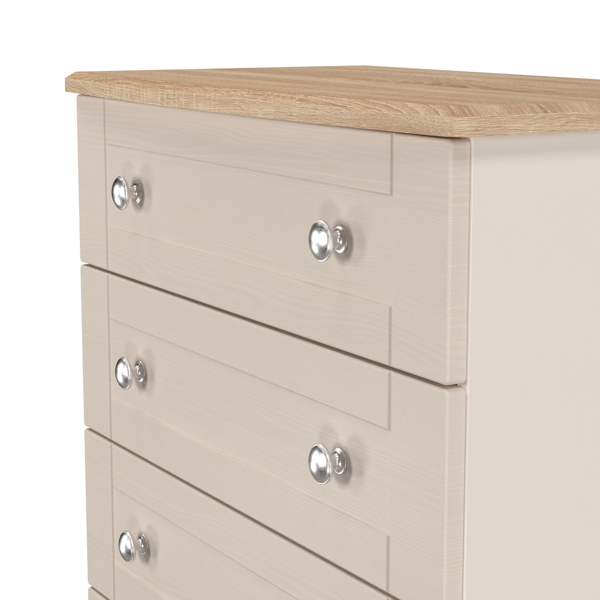 Online Sussex 5 Drawer Chest in Kashmir Ash & Bardolino Oak