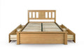 Online Wimmerton Oak Storage Bed Frame Natural Oak for Sale 