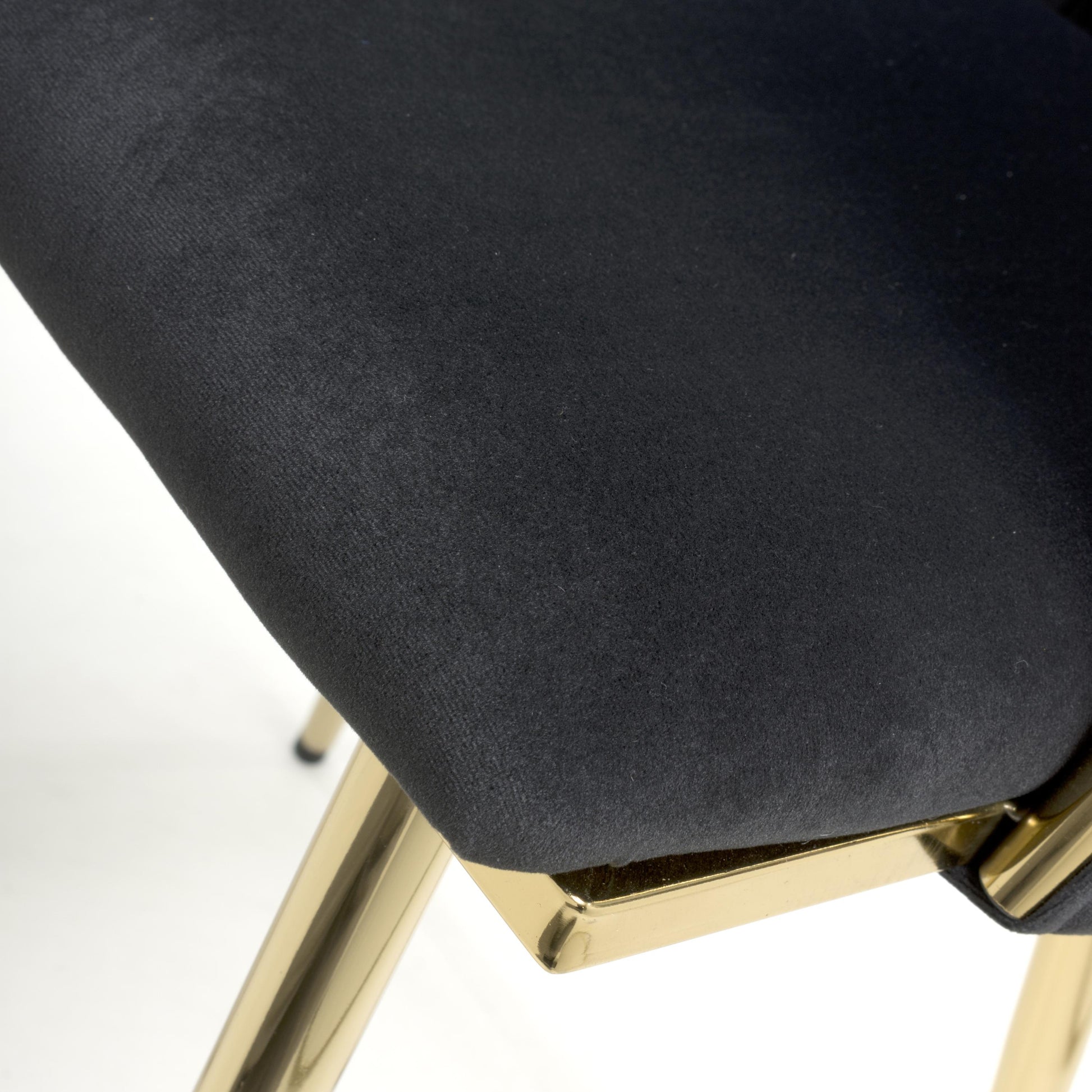 Ontario Brushed Velvet Black Dining Chair Best Price