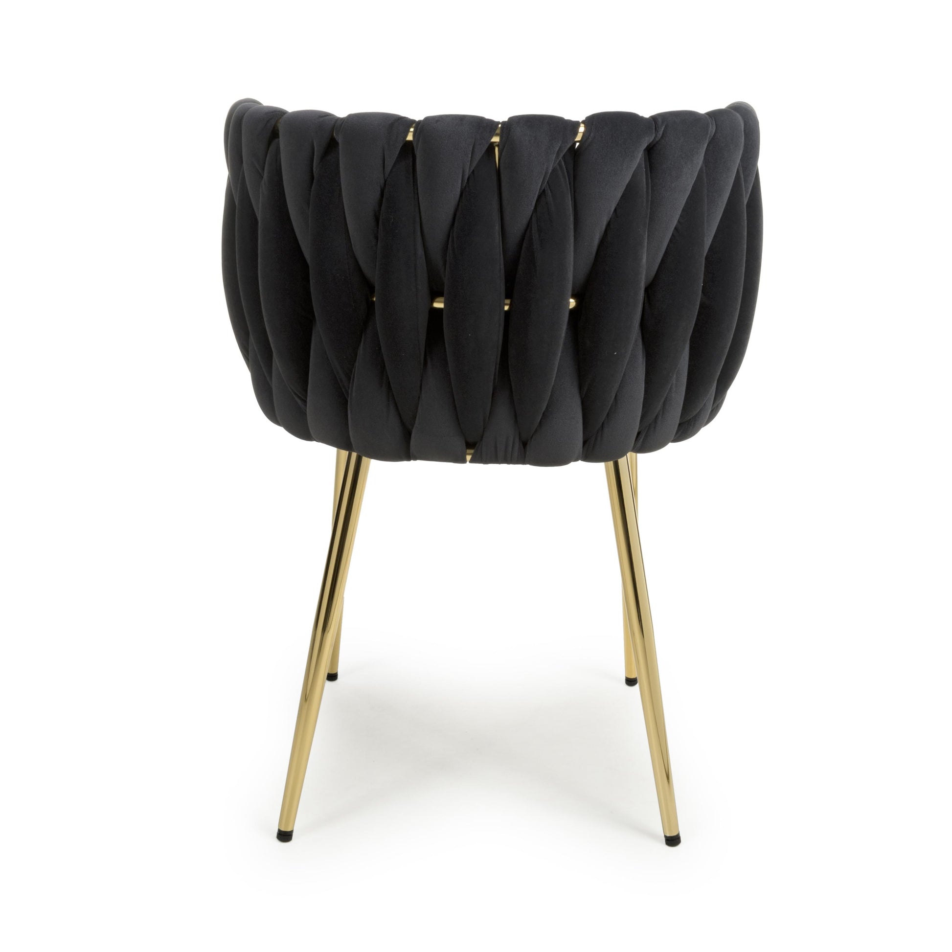 Ontario Brushed Velvet Black Dining Chair Cheap