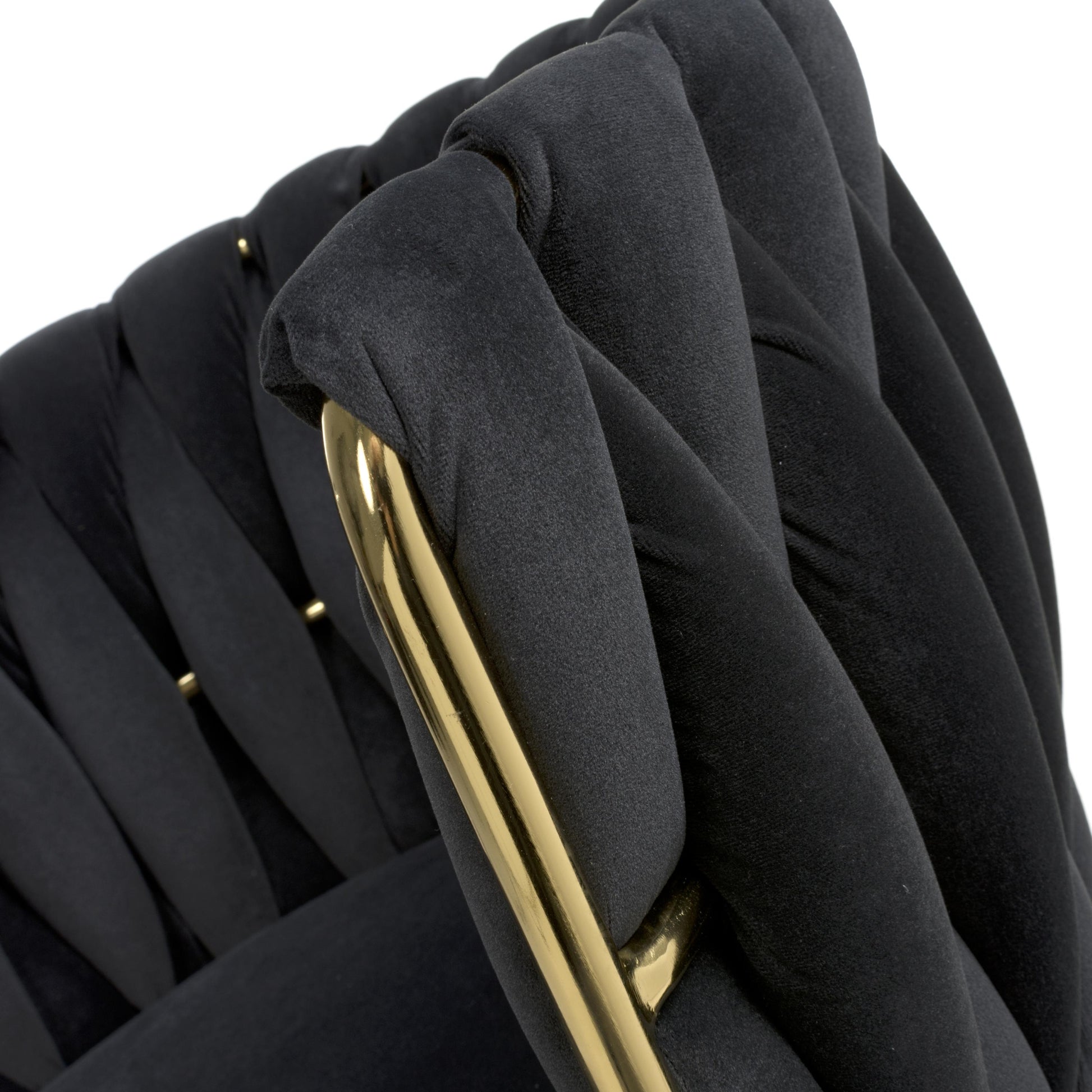 Ontario Brushed Velvet Black Dining Chair on Discount