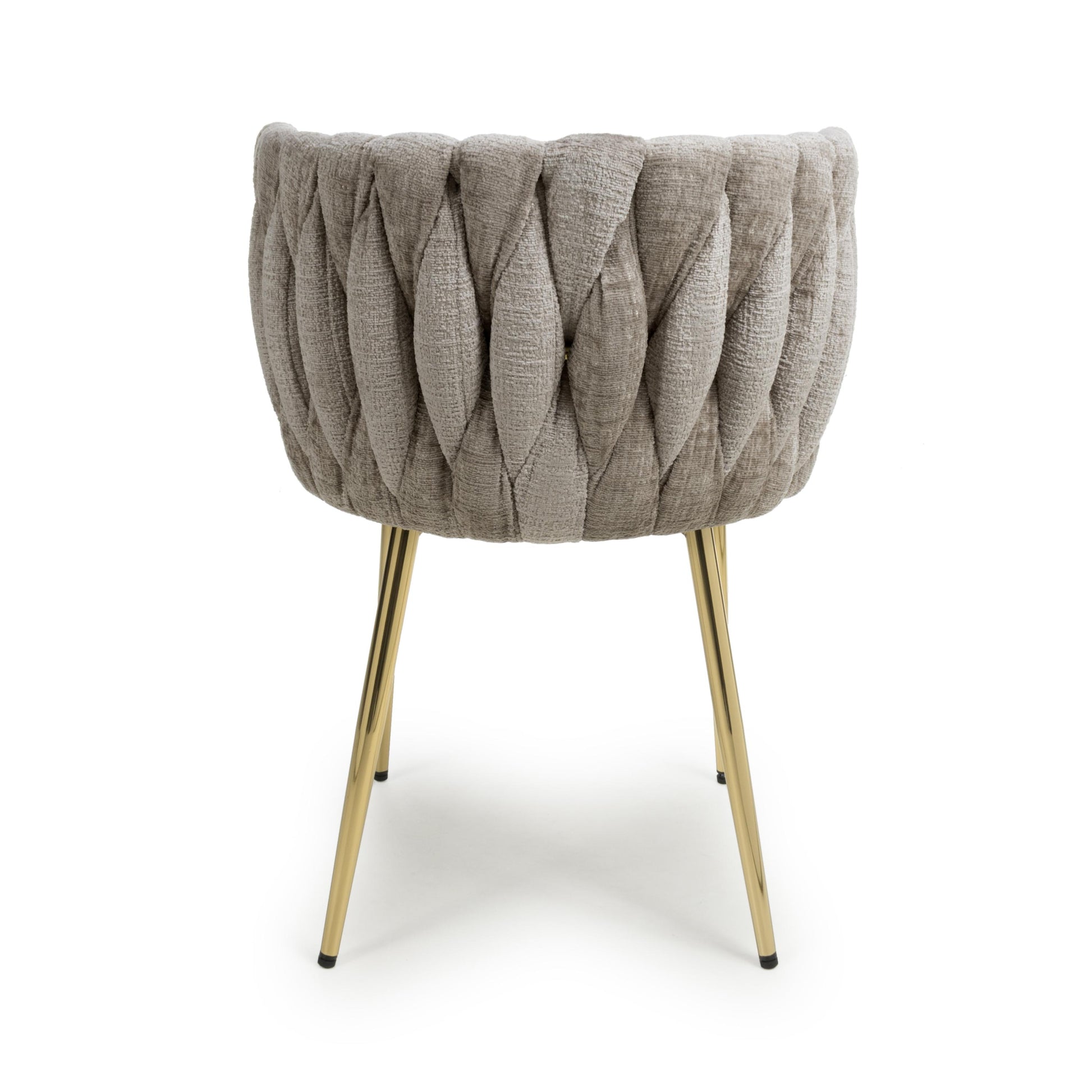 Ontario Chenille Effect Mink Dining Chair Price