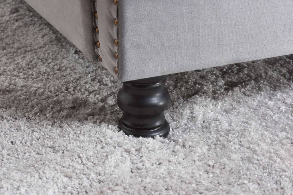 Opulence Fabric Bed Grey Velvet for sale 