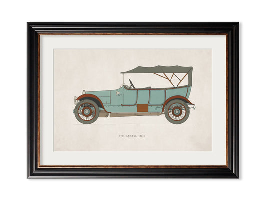 Order 1914 Argyll 15/30 framed print online UK
